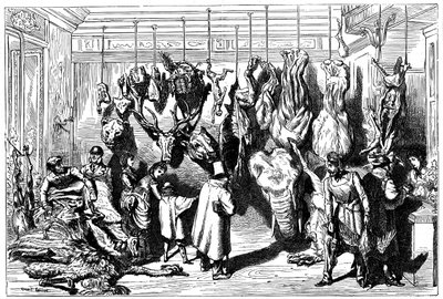 Um açougueiro inglês, Boulevard Haussmann, Paris, 1871 de Unbekannt