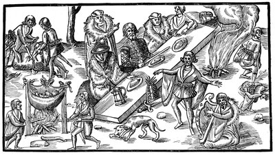 Um banquete irlandês, 1581, 1893 de Unbekannt