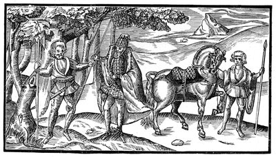 Um chefe irlandês e seus assistentes, 1581, 1893 de Unbekannt