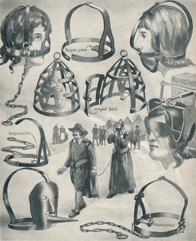 Um freio de ferro para uma língua de Scolds, c1934 de Unbekannt