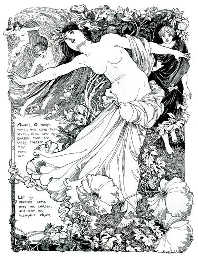 Uma ilustração para The Song of Salomon, 1899 de Unbekannt