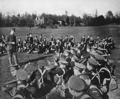 Uma palestra ao ar livre nos Parks, Oxford, 1915 de Unbekannt
