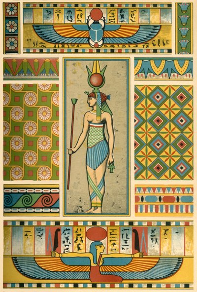 Decoração egípcia antiga, 1898. de Unbekannt