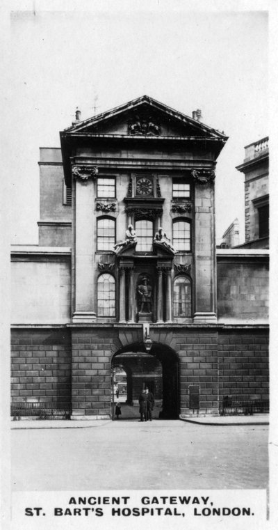Ancient Gateway, St Barts Hospital, Londres, c1920s de Unbekannt