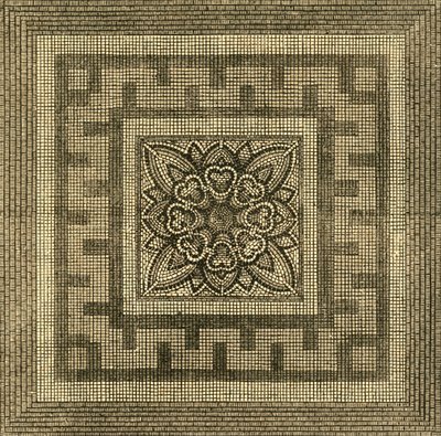 Roman Pavement antigo encontrado na rua de Threadneedle, 1841, 1897. de Unbekannt