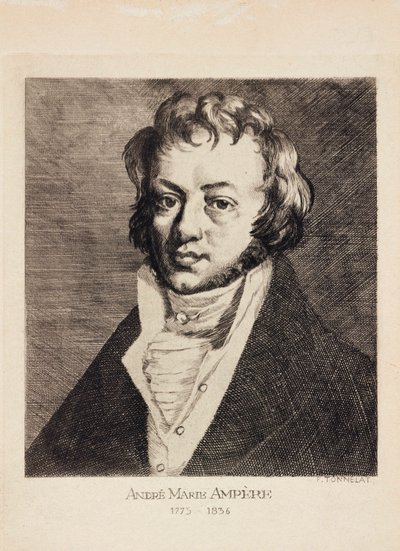 Andre-Marie Ampere, físico e matemático francês, c 1820 de Unbekannt
