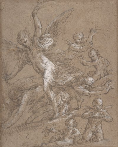 Anjos e Putti, século XVII. de Unbekannt