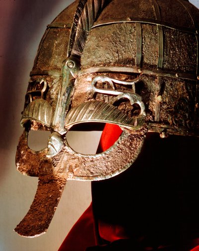 Capacete anglo-saxão do Sutton Hoo Treasure, século VII de Unbekannt