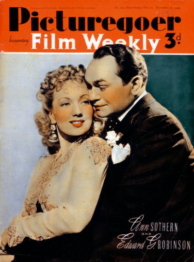 Ann Sothern 1909-2001 e Edward G. Robinson 1893-1964, atores, 1940 de Unbekannt