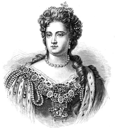 Anne 1665-1714, rainha da Grã-Bretanha e Irlanda de 1702, 1880 de Unbekannt