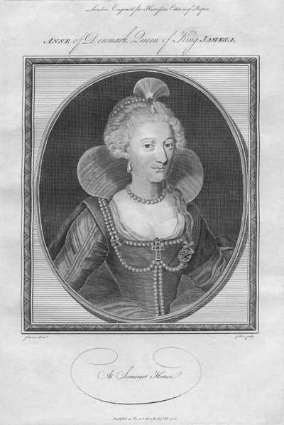 Ana da Dinamarca, rainha do rei Jaime I, 1786. de Unbekannt