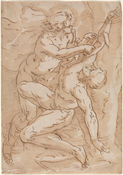 Apollo Flaying Marsyas, século XVI. de Unbekannt