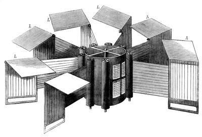 Máquina de impressão vertical Applegaths Times, 1866 de Unbekannt
