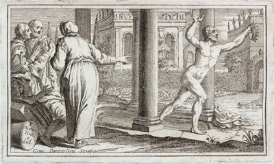 Arquimedes a gritar "Eureka!", século III a.C. de Unbekannt
