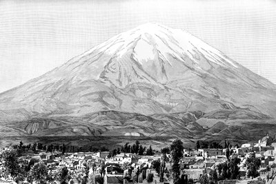 Arequipa e Monte Misti, Peru, 1895 de Unbekannt