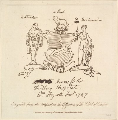 Braços para o Hospital Foundling, 22 de dezembro de 1781. de Unbekannt
