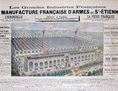Indústria de fabricação de armas, St Etienne, 1896 de Unbekannt