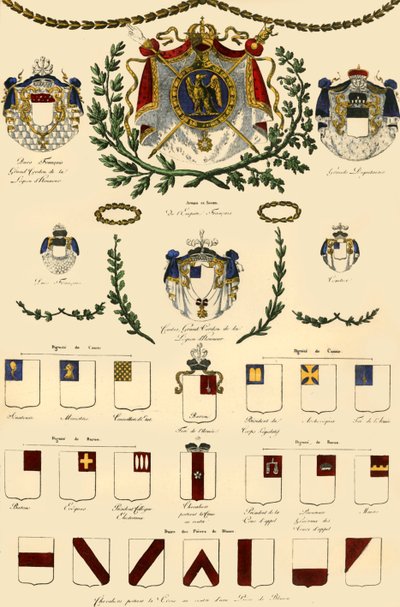 Armas do império francês e da nobreza imperial, 1806, 1921. de Unbekannt
