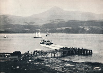 Arran - Cais de Brodick e Goatfell, 1895 de Unbekannt
