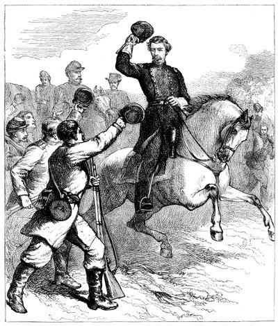 Chegada do general McClellan a Williamsburg, Virgínia, 1862 c1880 de Unbekannt