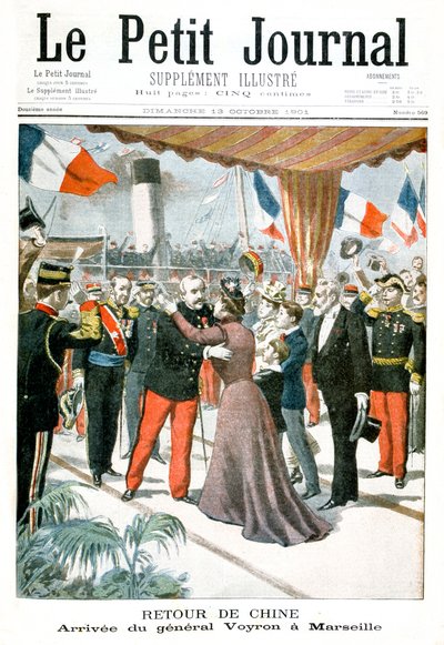 Chegada do general Voyron a Marselha em seu retorno da China, 1901 de Unbekannt