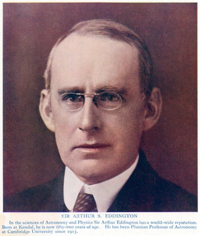 Arthur Stanley Eddington 1882-1944, astrônomo e físico britânico, c1934 de Unbekannt
