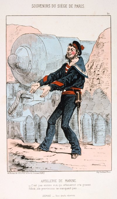 Artilharia Marinha, Cerco a Paris, Guerra Franco-Prussiana, 1870-1871. de Unbekannt