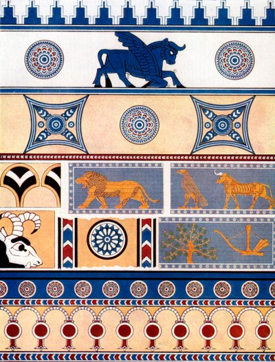 Projeto assírio de tijolos e azulejos, 1933-1934 de Unbekannt
