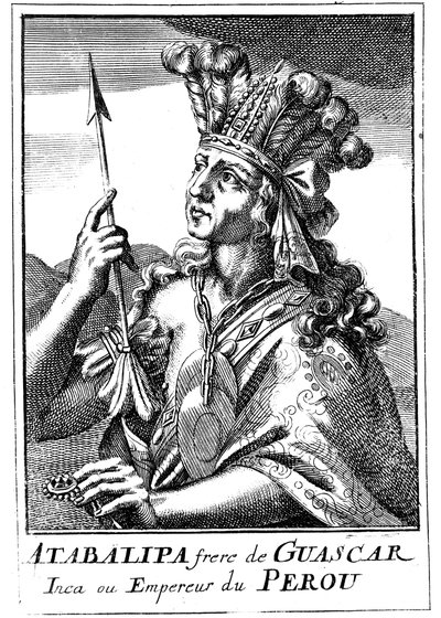 Atahualpa d1553, último imperador inca do Peru, 1686 de Unbekannt