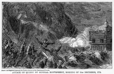 Ataque a Quebec pelo General Montgomery, manhã de 31 de dezembro de 1755, 1877 de Unbekannt