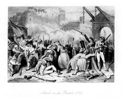 Ataque à Bastilha, 1789, 1845 de Unbekannt
