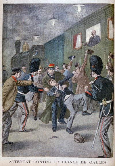 Tentativa de ataque a Edward, príncipe de Gales em Bruxelas, 1900 de Unbekannt