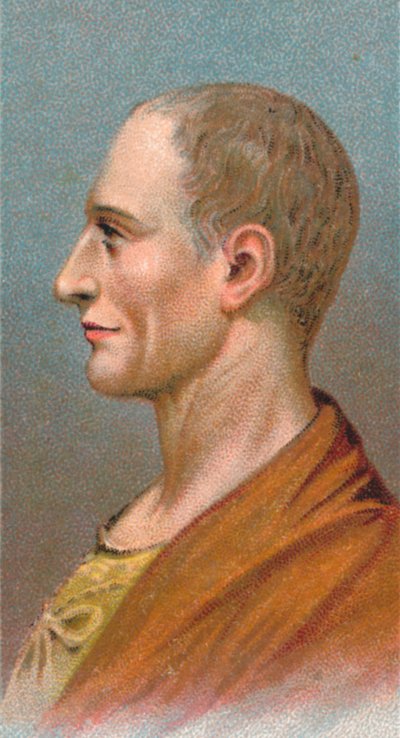 Augusto César - Caio Júlio César Octavianus 63 aC-14 dC, primeiro imperador romano, 1924 de Unbekannt