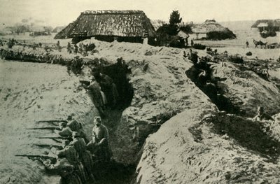 Trincheiras austríacas nos Cárpatos, Primeira Guerra Mundial, c1915, c1920. de Unbekannt