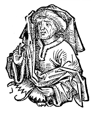 Averroes Ibn Rushd 1126-1198, eminente filósofo islâmico medieval, 1493 de Unbekannt