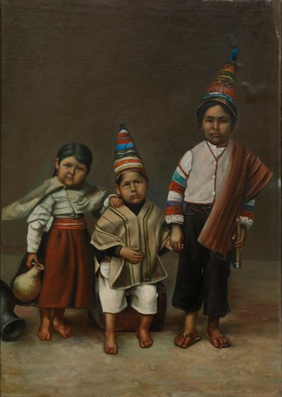 Crianças Aymara, c. 1890-1892. de Unbekannt