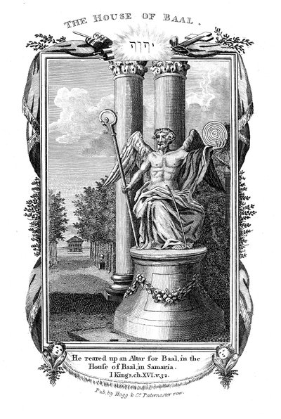 Baal, deus principal dos cananeus, 1804 de Unbekannt