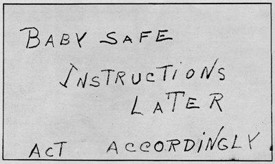 Instruções Seguras para Bebês Agem Posteriormente, 1932, 1938 de Unbekannt