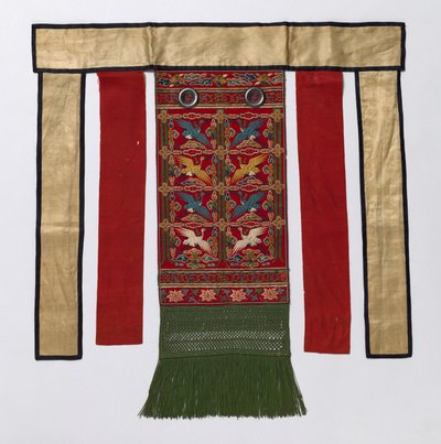 Avental traseiro para o Royal Ceremonial Robe, final do século XIX-início do século XX. de Unbekannt