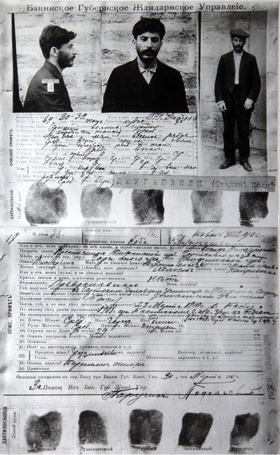 Polícia de Baku forma do criminoso político J Jugashvili Stalin, 1910 de Unbekannt