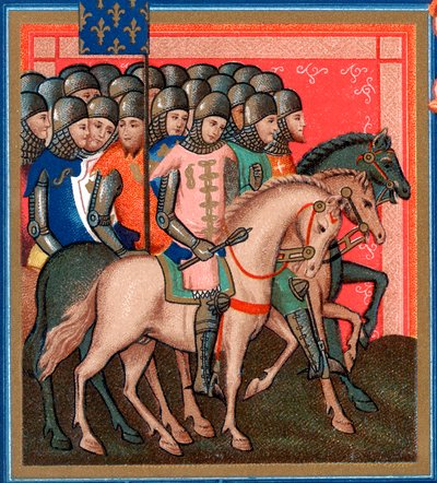 Bando de cruzados armados e montados, século XV de Unbekannt
