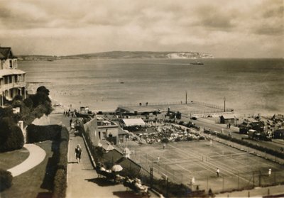 Tribunais de Coreto e Tennnis, Shanklin, IW, c1920. de Unbekannt