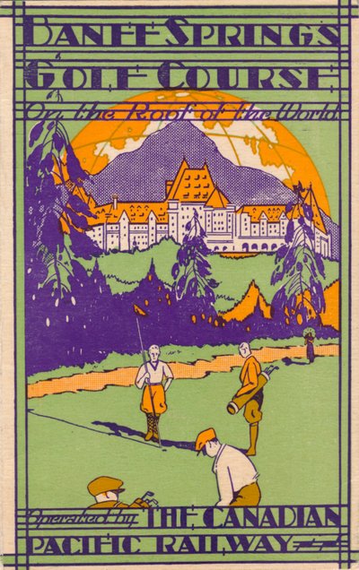 Campo de golfe Banff Springs, scorecard, c1925 de Unbekannt