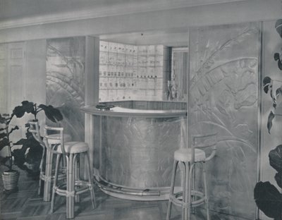 Bar na casa do Sr. e Sra. Miles Gray, 1942. de Unbekannt