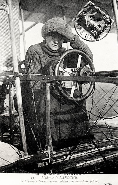 Baronesa Raymonde Delaroche, aviador francês, 1909 de Unbekannt
