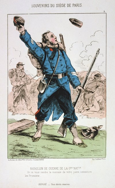 Batalhão da Guerra da Guarda Nacional, Cerco a Paris, 1870-1871 de Unbekannt