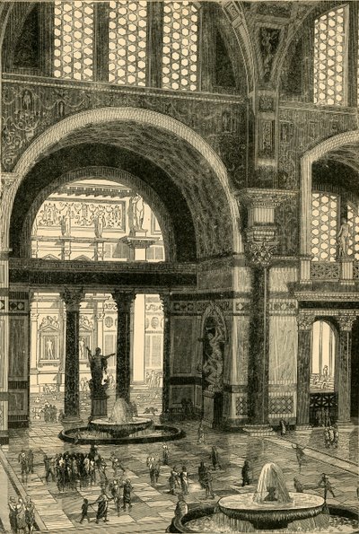 Banhos de Caracalla restaurados, 1890. de Unbekannt