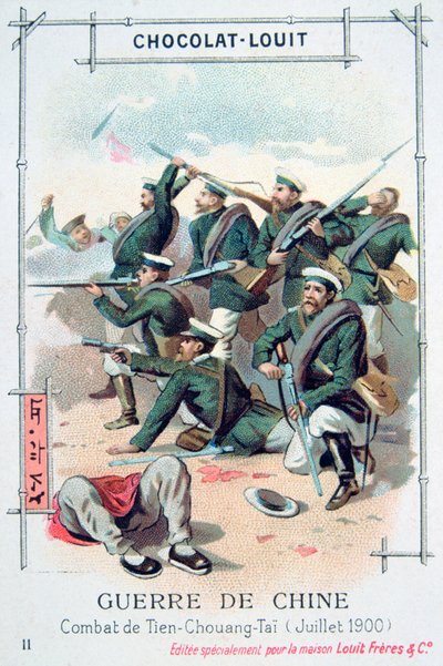 Batalha em Tien-Chuang-Tai, China, rebelião dos boxeadores, julho de 1900 de Unbekannt