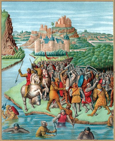 Batalha entre Bacchides e Jonathan, revolta dos Macabeus, 160 aC, século c19 de Unbekannt
