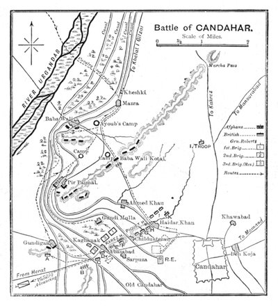Batalha de Candahar: Plano, 1902 de Unbekannt